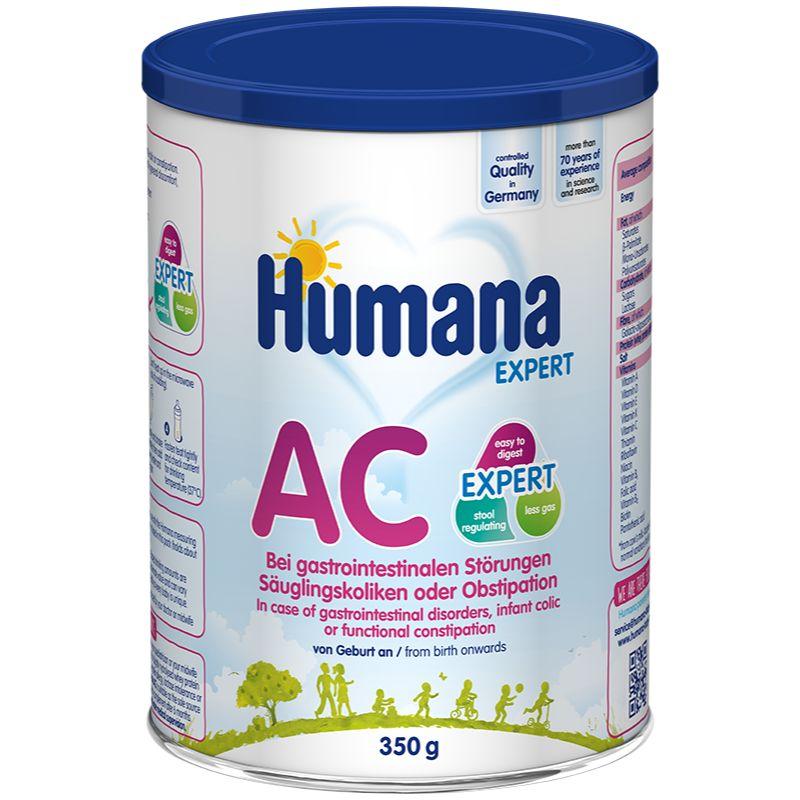 Суха дитяча молочна суміш «Хумана АС Експерт» при шлунково-кишкових розладах, дитячих кольках, функціональних закрепах, для дітей від народження і старше